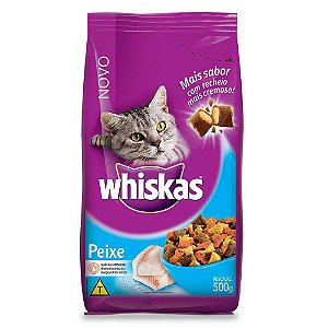 RACAO WHISKAS 500G PEIXE