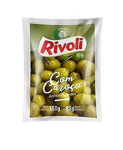 AZEITONA VERDE RIVOLI 80G C/CAROÇO SACHE