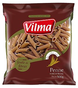 MASSA VILMA 500G PENNE INTEGRAL