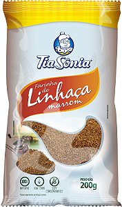 FARINHA DE LINHACA TIA SONIA 200G MARRON