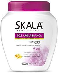 CREME DE TRATAMENTO SKALA 1KG S.O.S ARGILA BRANCA