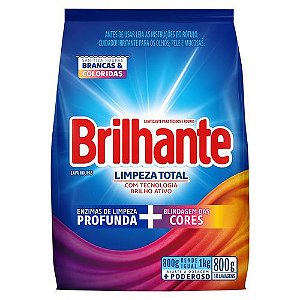 SABAO EM PO BRILHANTE 800G LIMPEZA TOTAL