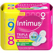 ABSORVENTE INTIMUS GEL C/ABAS SECA C/8UNDS