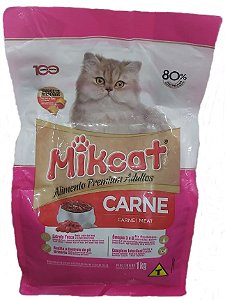 RACAO MIKCAT 1KG CARNE