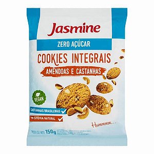 BISCOITO COOKIES JASMINE 120G INTEGRAL AMENDOAS/CASTANHA