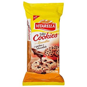 BISCOITO VITARELLA COOKIE 40G BAUNIL\GOTAS CHOCOLATE