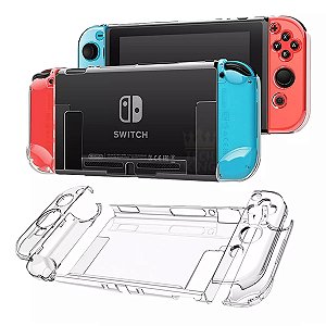 Capa para Nintendo Switch V1 e V2 - Transparente