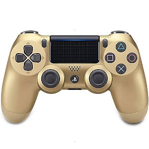 Usado Controle PS4 Dualshock 4 Sem Fio Dourado - Sony