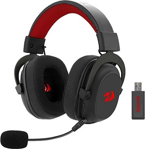 Headset gamer Zeus Pro Sem fio preto 7.1 H510-PRO - Redragon