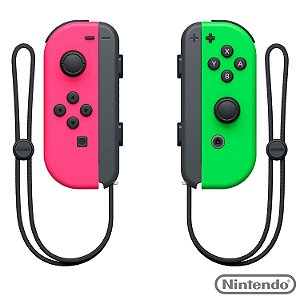 Controle Joy Con Nintendo Switch Rosa e Verde