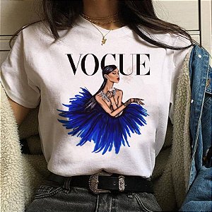 T-shirt feminina Vogue Moda , baby look , blusinhas e camisetas