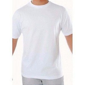 Camisas para Sublimação Masculinas branca 100% poliéster (MALHA ESPECIAL ANTI-PILING)