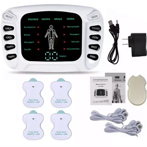 Aparelho Fisioterapia Portátil Choque Pulso Elétrico Digital