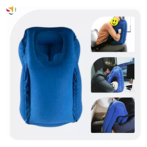 Travesseiro Inflável Portátil de Viagem | Suporte Ergonômico para Pescoço e Cabeça | Conforto em Qualquer Lugar