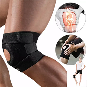 Joelheira Neoprene Aberta Estabilização Laterais Ajustável