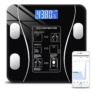 Balança De Bioimpedância Digital Inteligente Monitoramento