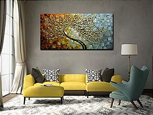 Quadro Pintura Tela claramente textura prova d óleo 5302