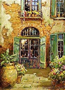 Quadro Pintura Tela garden impressionismo the nice 5479