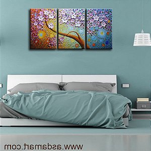 Quadro Pintura Tela (promoção asdamart floral óleo 5594