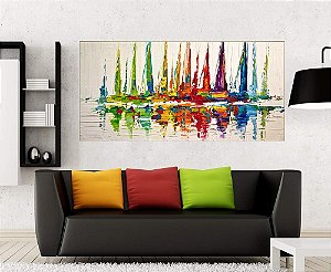 Quadro Pintura Tela Moderna Marinas 2026