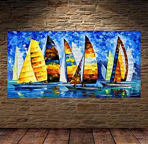 Quadro Pintura Tela Moderna Marinas 2171