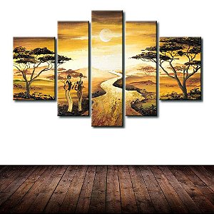 Quadro Decorativo Africano Paisagem 294