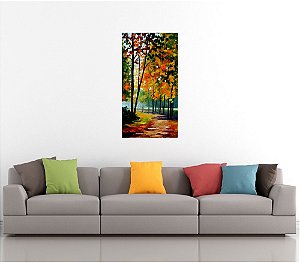 Quadro Pintura Tela Cidade Paisagem Urbana 4303