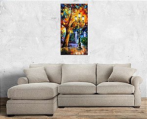 Quadro Pintura Tela Cidade Paisagem Urbana 4309