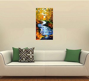 Quadro Pintura Tela Cidade Paisagem Urbana 4324