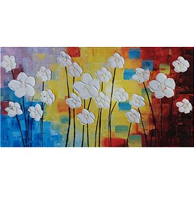 Quadro  Flores 50x100cm