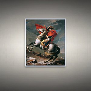 Quadro Decorativo Napoleão no Passo de São Bernardo Pintura Clássica 6114