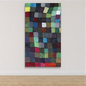 Quadro Decorativo Abstrato Geométrico Colorido Blocos de Cores Paul Klee 6173