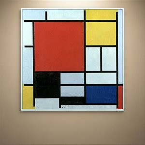 Quadro Decorativo Abstrato Geométrico Mondrian Colorido Minimalista Moderno 6174