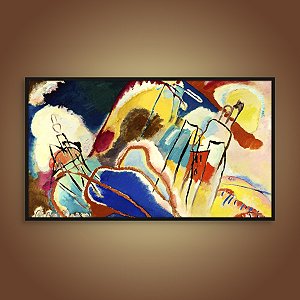 Quadro Decorativo Abstrato Wassily Kandinsky Com Cores Vibrantes E Formas 6171