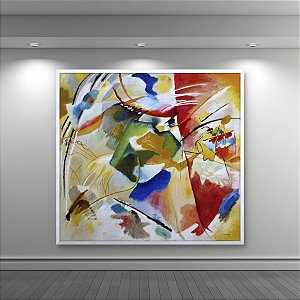 Quadro Decorativo Abstrato Wassily Kandinsky Composição Cores Vivas 6178