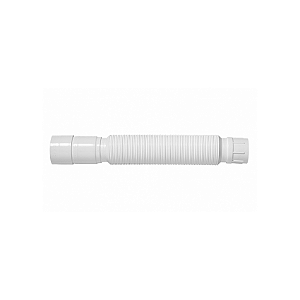 Sifão Corrugado Ajustável de PVC Branco Blukit
