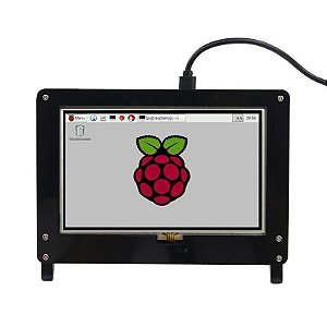 Tela Monitor LCD 5 polegadas HDMI com Suporte Acrílico