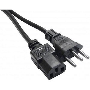 CABO DE FORÇA - 1,80 M para PC/Monitor/Raspberry Pi