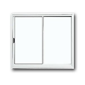 Vitro 2 folhas sem grade aluminio branco