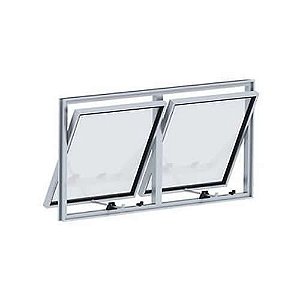 Maxim ar 2 secao alumínio c/ vidro mini boreal