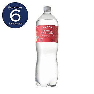 Agua Serras de Cunha com gás natural 1500ml 6un