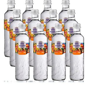 Agua Minalba Vidro Oneway 300ml com gás 12un