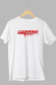 Camiseta LongLine White Mahakeshi Brand Red Flash
