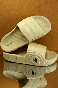 Chinelo Slide Gummy cor Bege