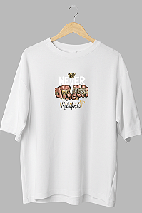 Camisa Oversized Never Giver Up - Coleção Fire And Ice