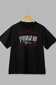 Camisa Oversized Rock Preta - Coleção Fire And Ice