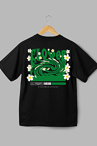 Camisa Oversized Flowers Green - Coleção Fuck Love
