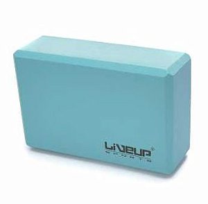 Bloco de Yoga 22,8X15,2X7,6cm - Azul - Liveup Sports