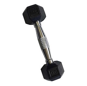 Halter Sextavado Injetado com Pegada Cromada 1kg