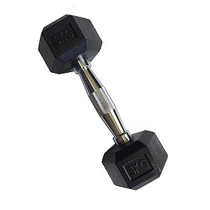 Halter Sextavado Injetado com Pegada Cromada 3kg